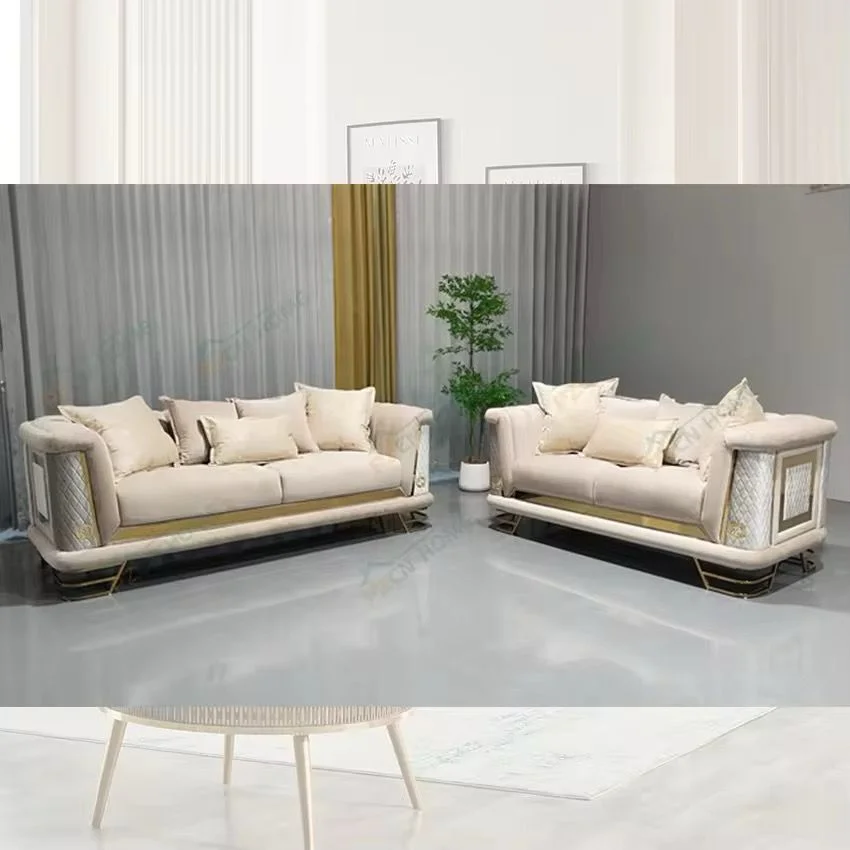 Valencia Modern Living Room Sofa with Gold Legs